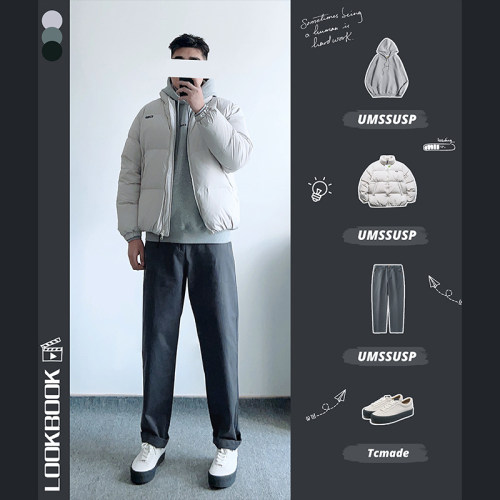 90白鸭绒立领羽绒服加厚保暖