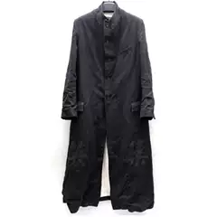 Paul Harnden Artisan Quality Classic Wool Twill Pleated Avant-Garde Dark Men's Coat Jacket
