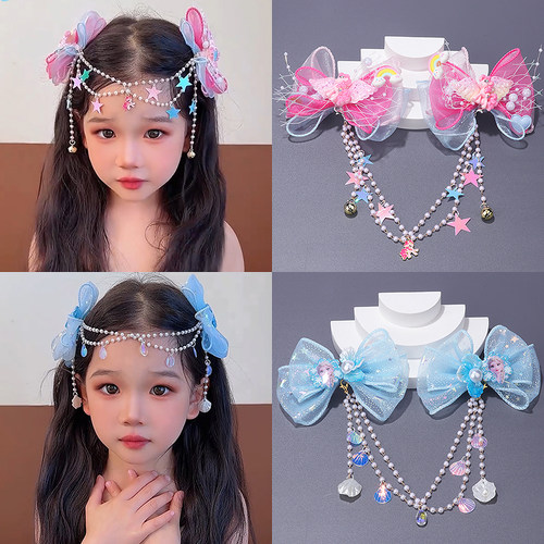 新款小马宝莉儿童蝴蝶结额头链