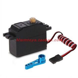 伟力12428高速越野车改装金属齿轮大扭力转向舵机25克数码舵机