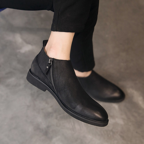 切尔西靴百搭风拉链韩版马丁男鞋
