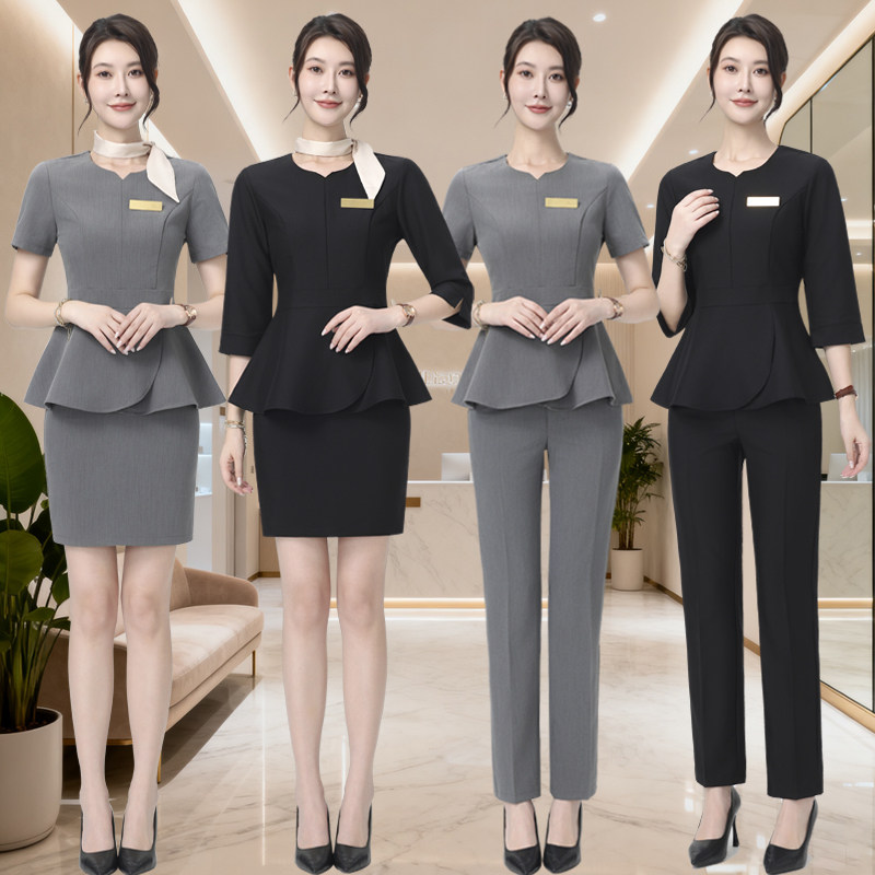 美容院皮肤工作服女养生新款秋护理美容师减龄气质套装职业高级感