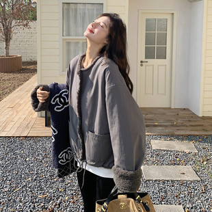 首发图 2C301 1375 K268 新款 P175 灰色羊羔毛外套 现货