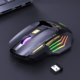 无线静音可充电蓝牙鼠标炫彩发光人体工学设计有声大手无线鼠标