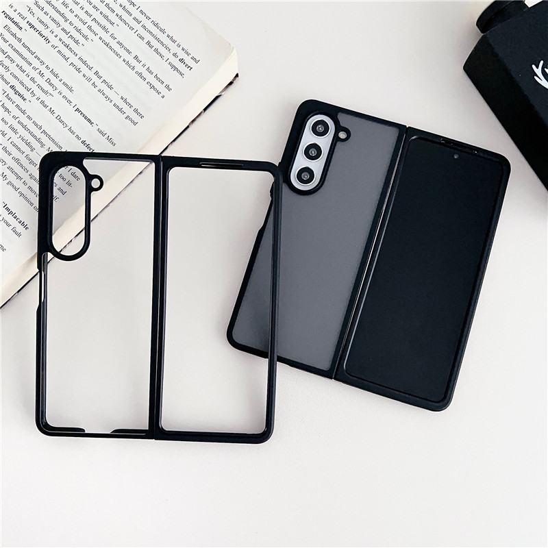 适用三星zfold4手机壳硅胶透明软壳w23折叠屏fold4磨砂保护套flod4外壳全包w24一体心系天下高级超薄男新款5