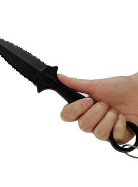 美国冷钢COLDSTEEL圆环小刀/进口塑钢非金属防身训练道具玩具92FR