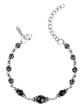 海盗船银饰新款时尚玛瑙手链