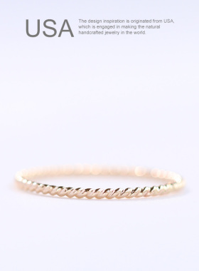 14K包金麻花扭纹戒指细1mm