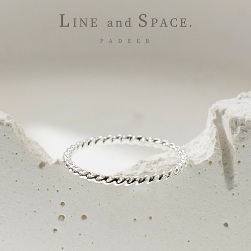 S925纯银1.3mm麻花扭纹戒指女 欧美ins风简约通勤叠戴尾戒关节戒