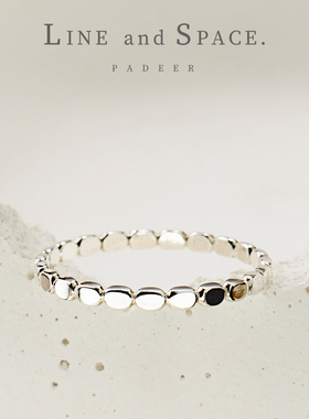 S925纯银简约方块钱袋戒指女 欧美冷淡ins风小众设计尾戒关节戒