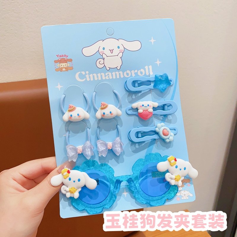 玉桂狗儿童发夹套装甜美公主刘海碎发夹大耳狗女童发卡墨镜头饰,童装/婴儿装/亲子装,发饰,淘宝优惠券,粉丝福利购,淘宝优惠卷