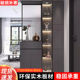 实木玄关柜入户鞋 柜一体简约现代进门屏风酒柜定制隔断柜置物柜
