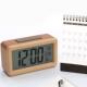 木质闹钟原木多功能桌面时钟简约家用夜光床头表电子闹钟学生专用