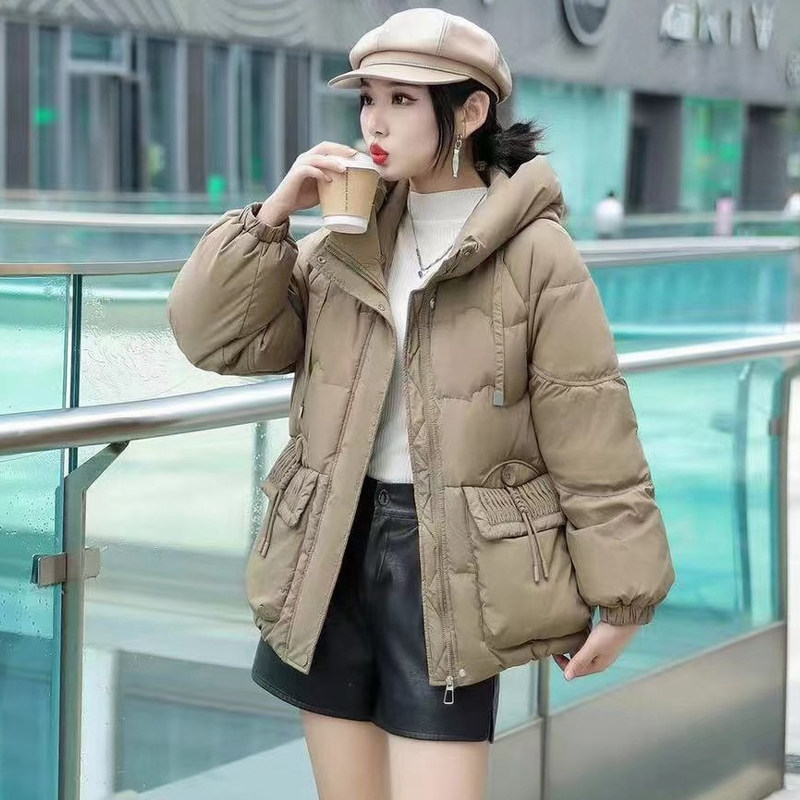 中老年妈妈羽绒服女时尚女装小个子冬装加厚显瘦大码衣服奶奶外套