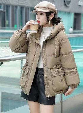 中老年妈妈羽绒服女时尚女装小个子冬装加厚显瘦大码衣服奶奶外套