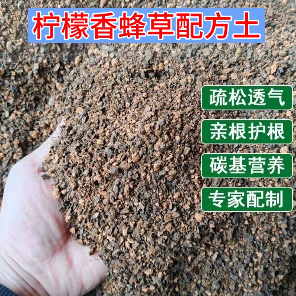 柠檬香蜂草专用土疏松透气亲根专用配方土易成活开花多家庭盆栽用