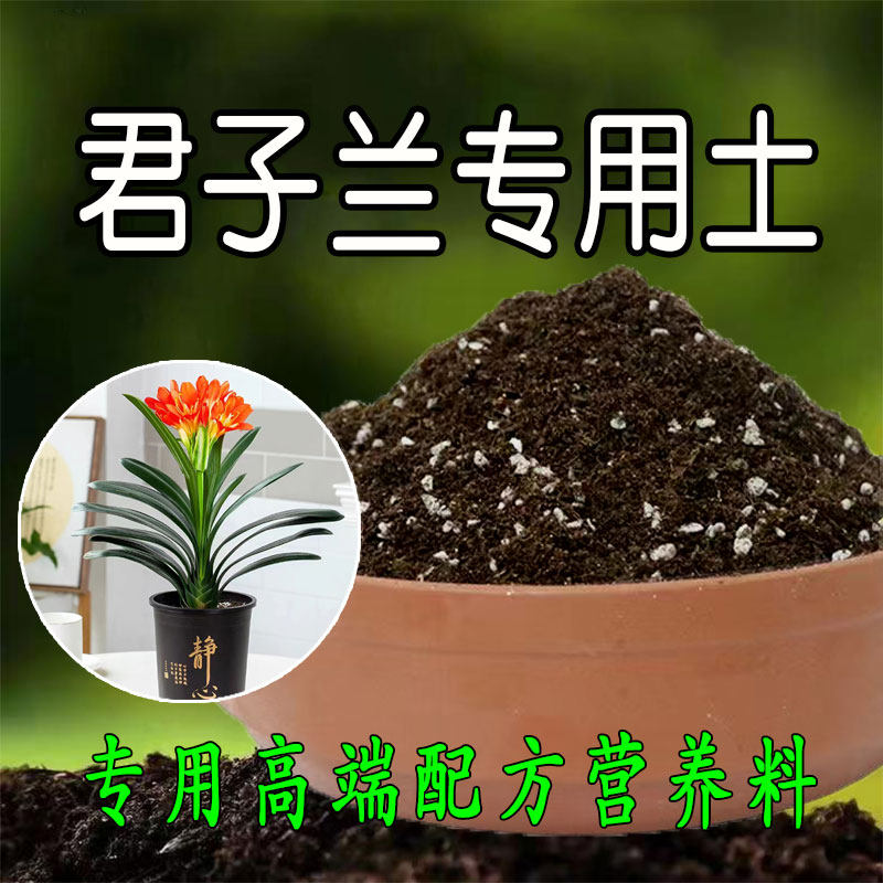君子兰专用土兰花腐殖土营养土盆栽花卉有机种植土壤养花泥土肥