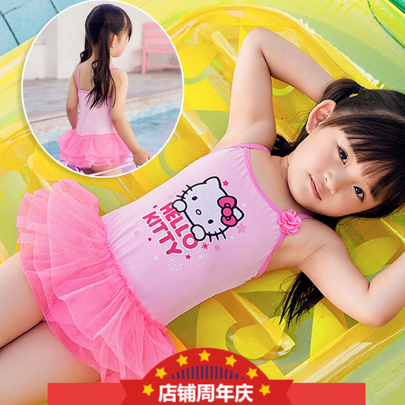 欧美卡通连体泳装幼儿蓬蓬裙