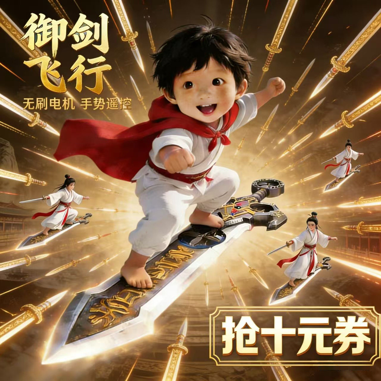 剑来御剑飞行遥控飞剑无人机手控男孩黑科技玩具2026新款会飞的剑