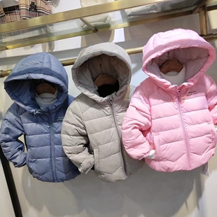 韦氏儿童羽绒服秋冬新款男女童时尚带帽洋气潮轻薄羽绒服外套加厚