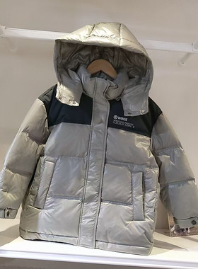 韦氏儿童羽绒服冬季女童时尚加厚保暖羽绒服外套连帽中长款羽绒服