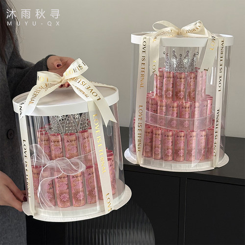 有钱花肥牛卷钞票蛋糕盒材料包