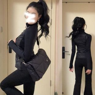 羽绒服女款冬季内胆女黑色显瘦内搭2025新款穿搭轻薄立领排骨外套
