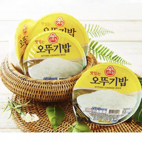 韩国进口不倒翁速食米饭免煮白饭微波煮饭户外干粮应急储备大米饭