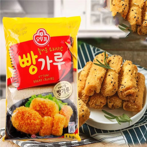 韩国面包糠香酥脆皮炸鸡裹粉油炸