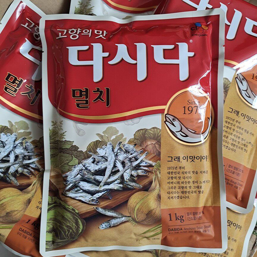 原装进口韩国希杰银鱼粉1kg 大酱汤小鱼粉鳀鱼粉海鲜汤火锅汤调料