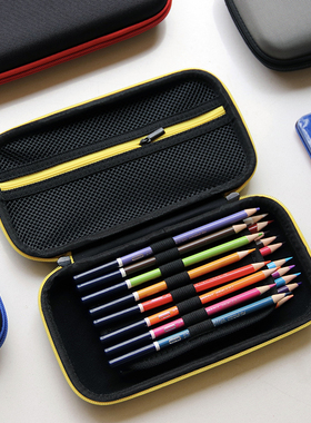 EVA文具盒简约硬壳大容量铅笔袋多功能抗压男女孩子小学生初中高