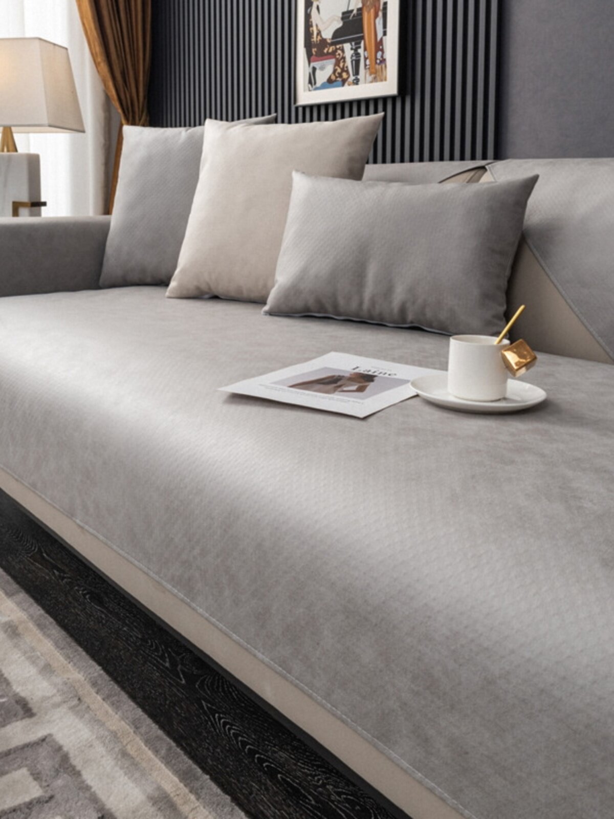 防水防滑沙发垫隔尿防猫抓四季通用不粘毛沙发盖布巾科技布宠物垫