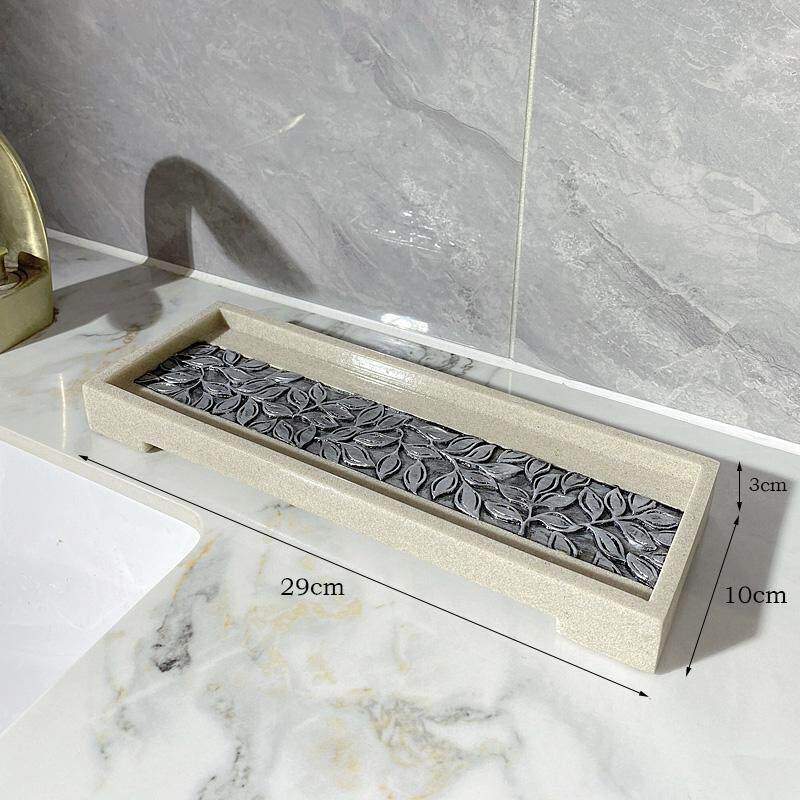 浴室洗漱台卫生间台面收纳酒店牙刷杯牙杯漱口杯置物架洗手台托盘