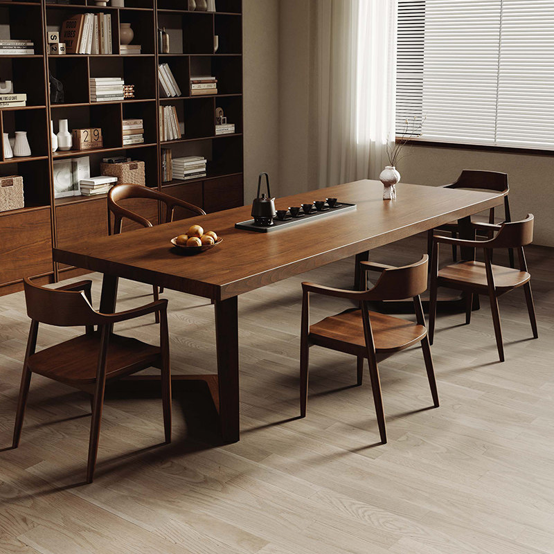 北美白蜡木茶桌椅组合家用新中式实木大板茶台一桌五椅办公室泡茶,住宅家具,家用茶台/茶桌,淘宝优惠券,粉丝福利购,淘宝优惠卷