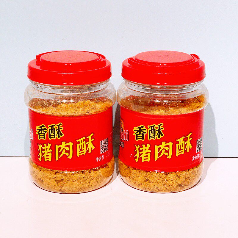 厨师猪肉酥营养肉松225g原味烘焙寿司儿童辅食搭配面包罐装零食品