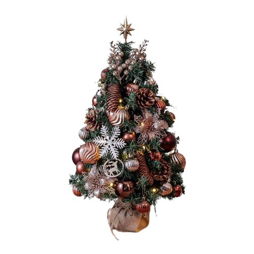 2024新款圣诞树家用桌面小型圣诞节装饰品ins风diy布置迷你小摆件