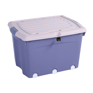 带锁收纳箱家用大号衣服被子整理盒学生宿舍衣物收纳盒可上锁加厚