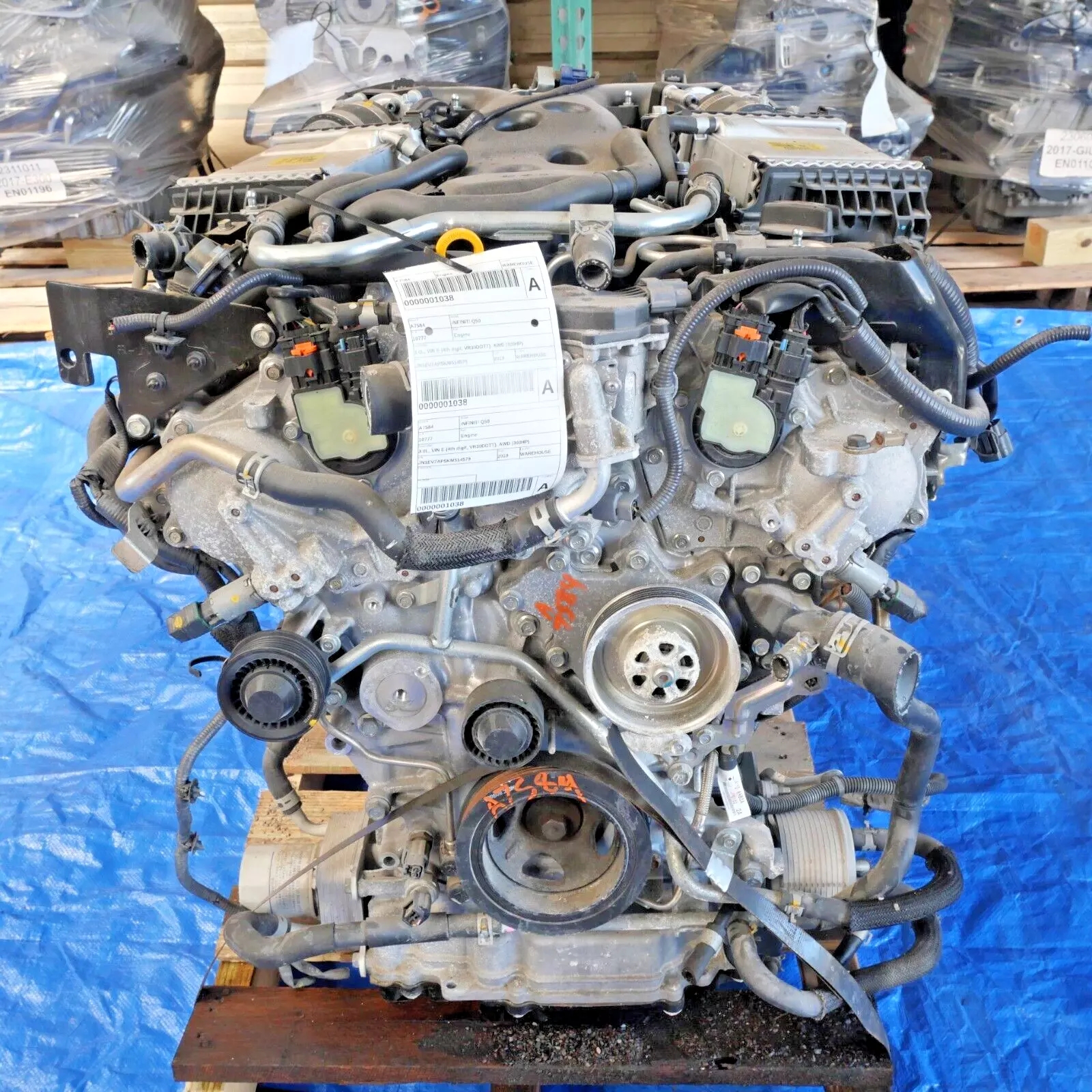 适用英菲尼迪Q50 M35 M37 G37 M45 QX30 VR30 3.0T V6 发动机总成