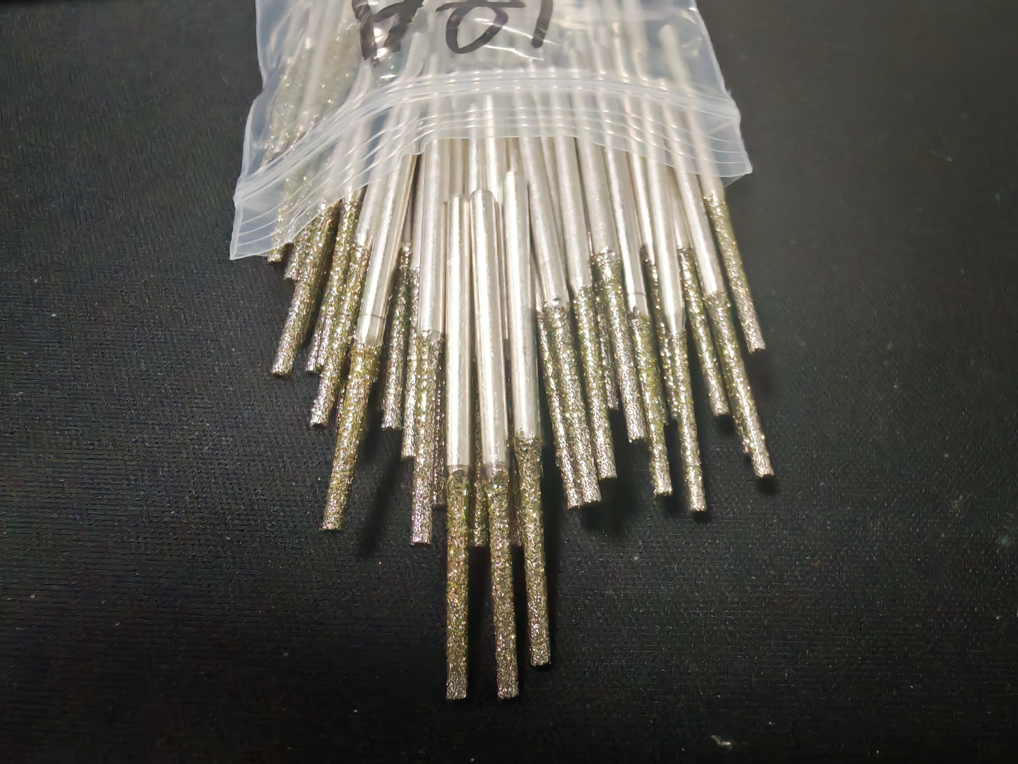 加长金刚砂打孔针玉石翡翠玛瑙打孔钻头小电钻电磨瓷砖空鼓修复