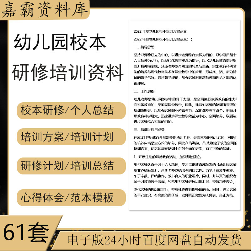 2024年幼儿园校本研修管理方案年度个人工作计划总结报告范文模板