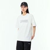 新款 美式 宽松圆领短袖 夏季 T恤男字母印花情侣休闲半袖