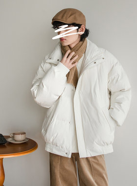 美式休闲加厚保暖立领棉服