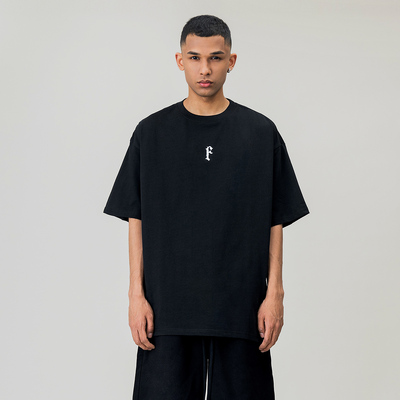 250G重磅美式高街圆领短袖T恤