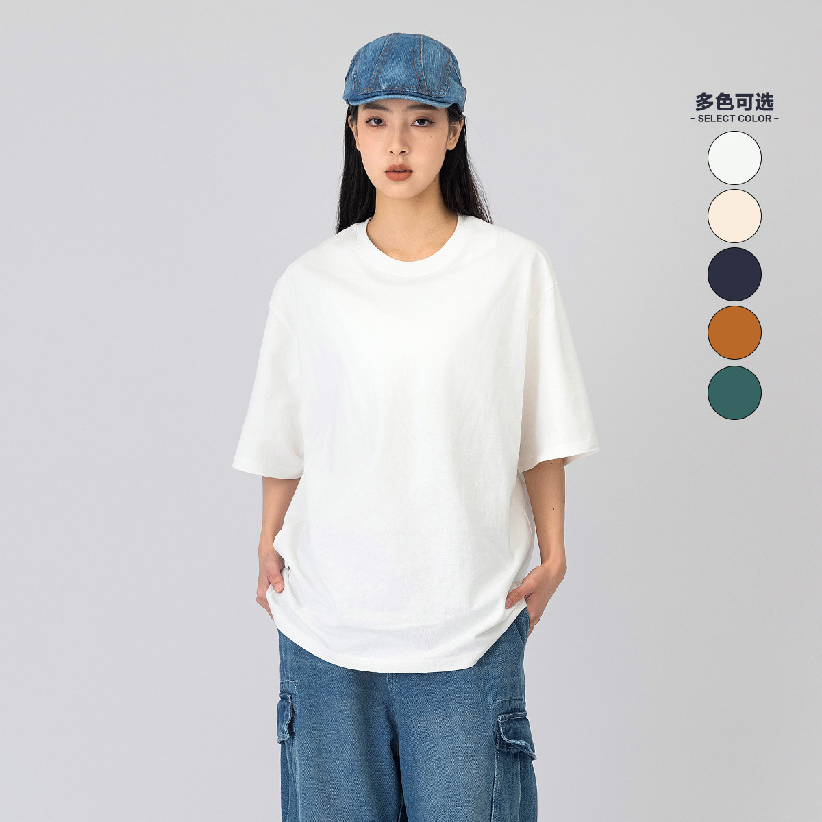 短袖T恤日系常规棉中性图片