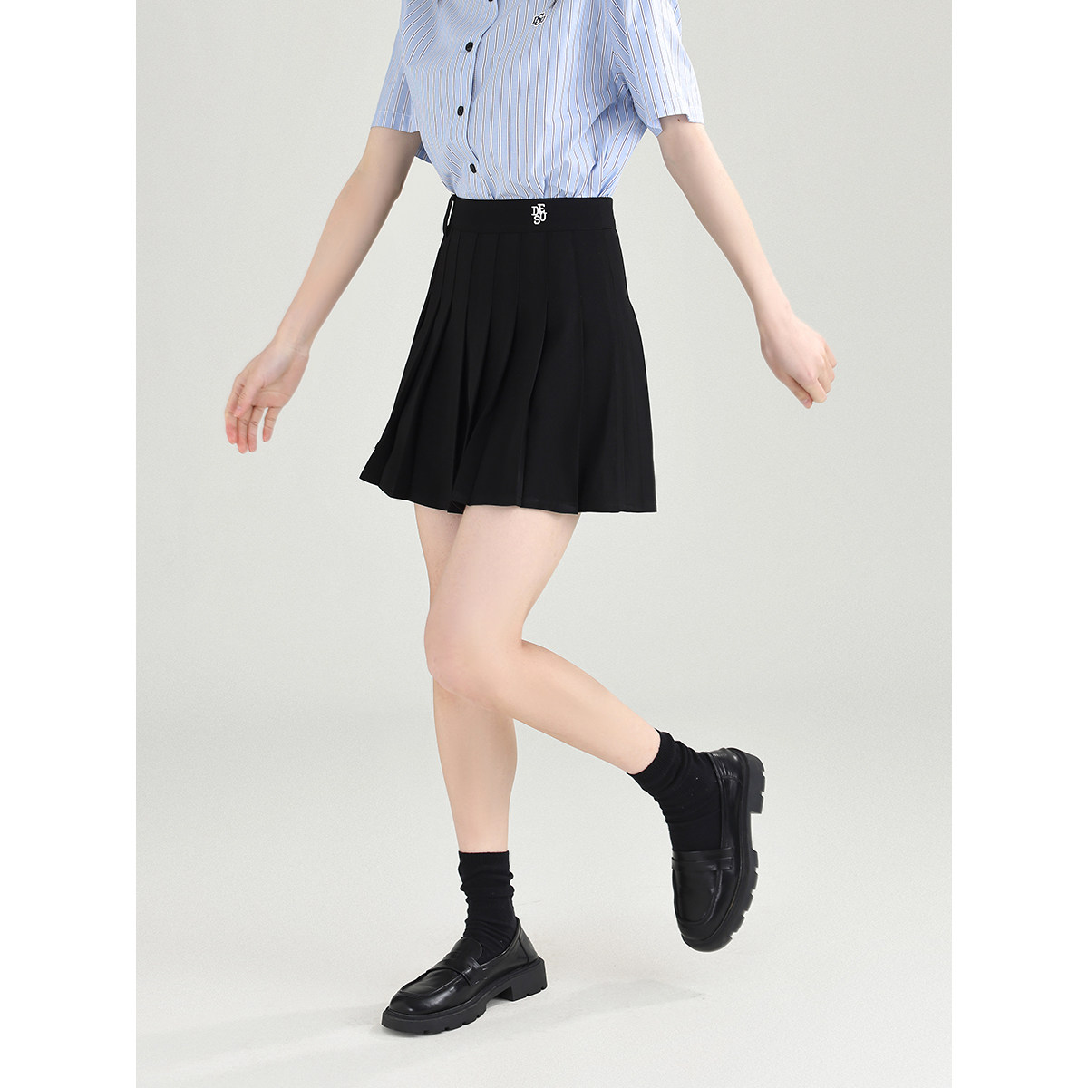 2025夏天学院风休闲JK轻薄百褶裙百搭半身裙纯色防走光女,女装/女士精品,半身裙,淘宝优惠券,粉丝福利购,淘宝优惠卷