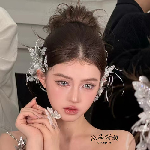耳环新娘结婚韩式婚纱礼服耳饰