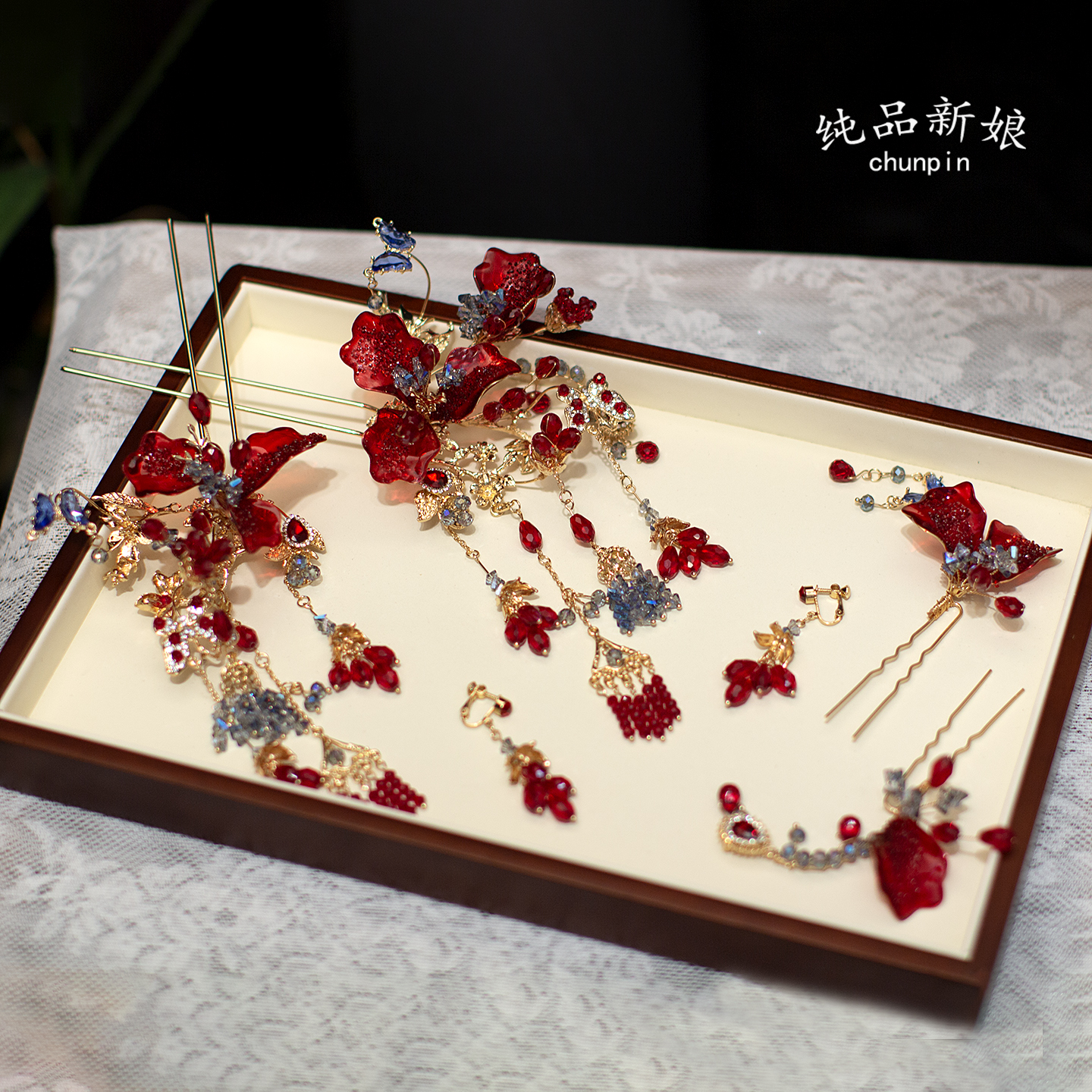 新款简约新娘中式头饰