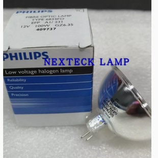philips卤素灯泡6834FO EFP12V100W GZ6.35 409737仪器灯杯 光源
