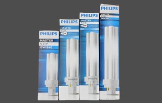 PHILIPS飞利浦2针4针节能灯泡PL-C 2P/4P 10W13W18W26插拔筒灯管