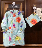 2026新款 男女孩幼儿小学生分体雨披 日系可爱卡通儿童雨衣防水长款